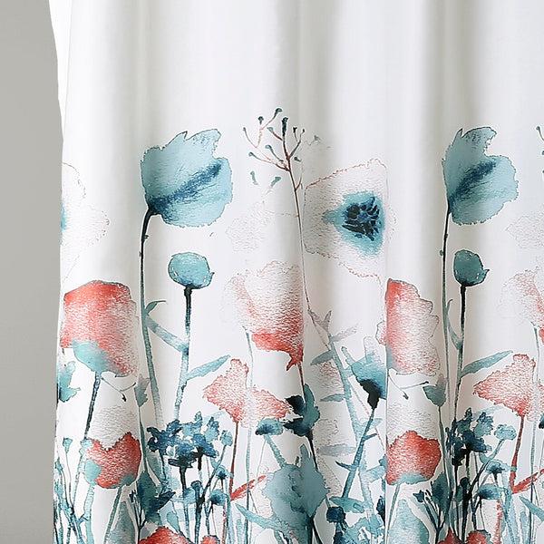 Lush Décor Zuri Flora Shower Curtain
