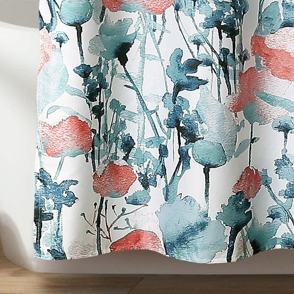 Lush Décor Zuri Flora Shower Curtain