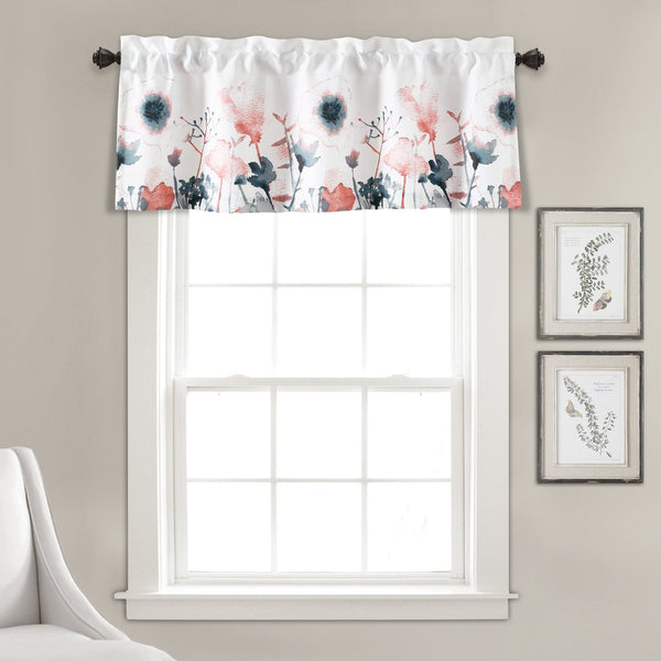 Lush Décor Zuri Flora Watercolor Valance