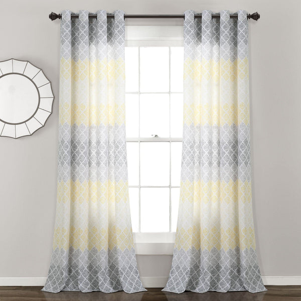 lush décor Medallion Ombre Window Curtain Panel Set