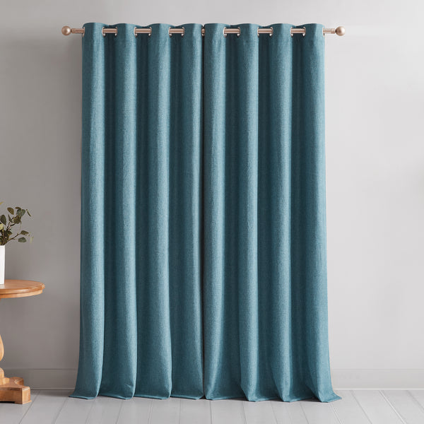 Lush Décor Meena Slub 100% Blackout Window Curtain Panels