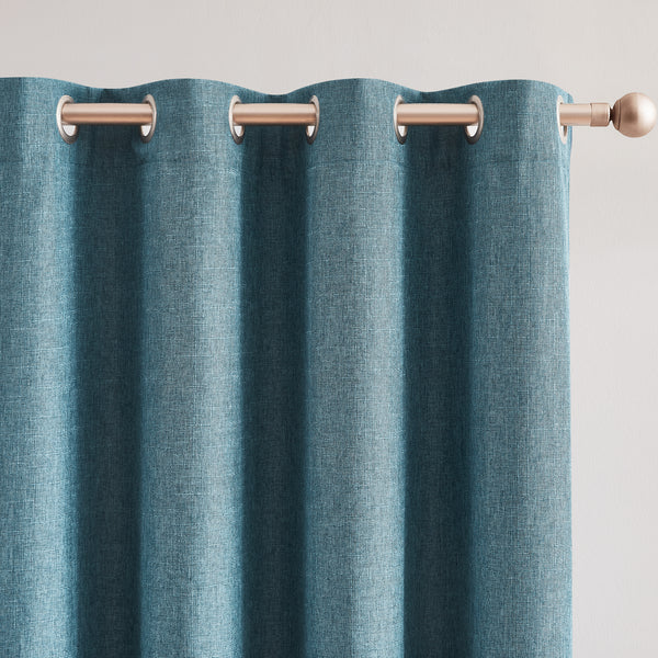 Lush Décor Meena Slub 100% Blackout Window Curtain Panels