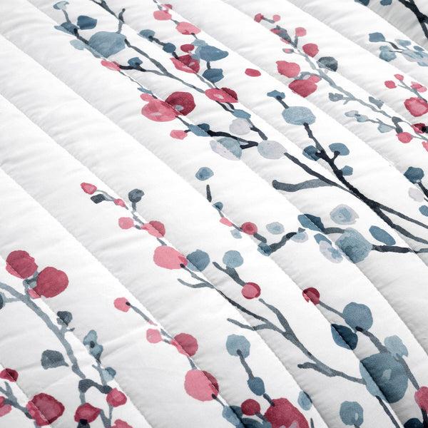 Lush Décor Mirabelle Watercolor Floral Reversible 3 Piece Quilt Set