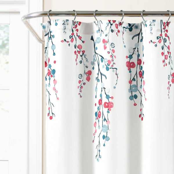 Lush Décor Mirabelle Watercolor Floral Shower Curtain