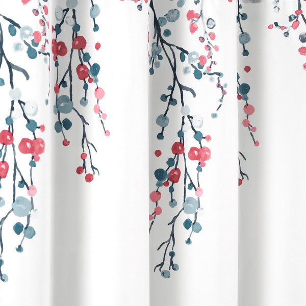 Lush Décor Mirabelle Watercolor Floral Shower Curtain
