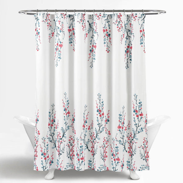 Lush Décor Mirabelle Watercolor Floral Shower Curtain