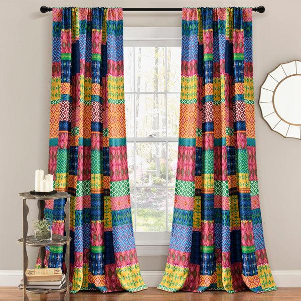 Lush Décor Misha Light Filtering Window Curtain Set