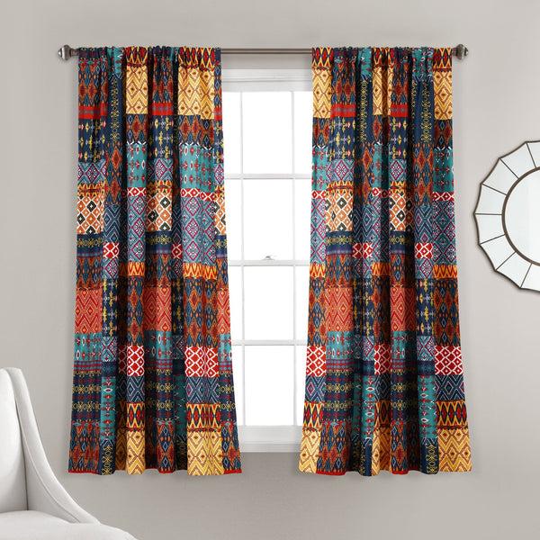 Lush Décor Misha Light Filtering Window Curtain Set