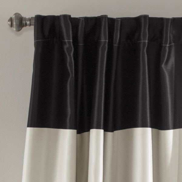Lush Décor Montego Stripe Light Filtering Window Curtain Set