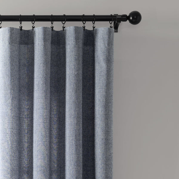 Lush Décor Nantucket Yarn Dyed Tassel Fringe Window Curtain Panel Set