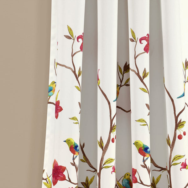Lush Décor Neela Birds Light Filtering Window Curtain Panel Set