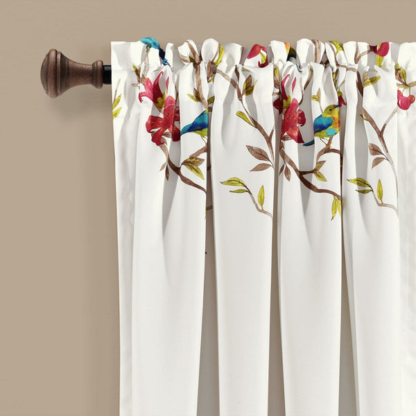 Lush Décor Neela Birds Light Filtering Window Curtain Panel Set