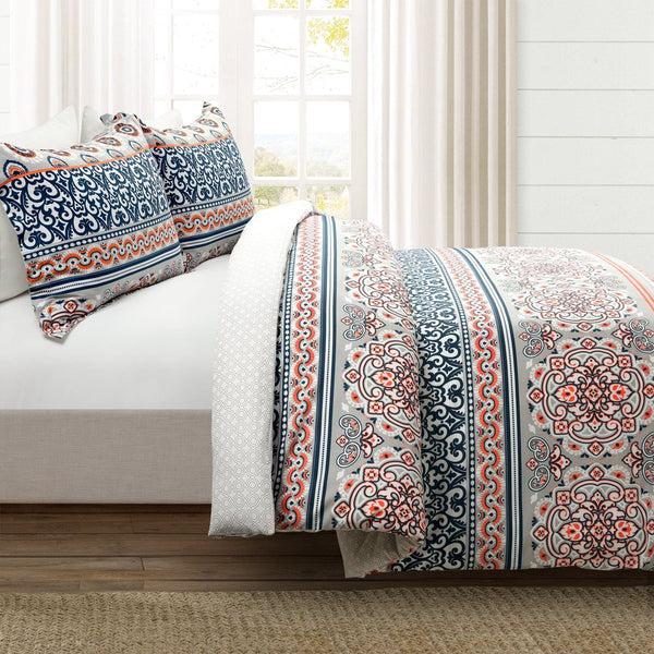 Lush Décor Nesco Stripe Cotton Duvet Cover 3 Piece Set