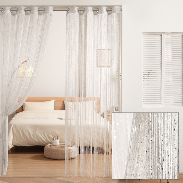 Lush Décor Night Sky String Thread Window Curtain Panel