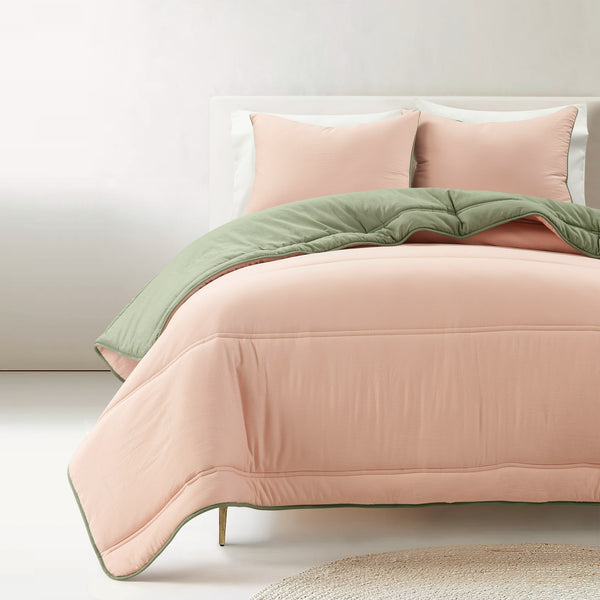 lush décor Oslo Soft Reversible Quilted Comforter Set