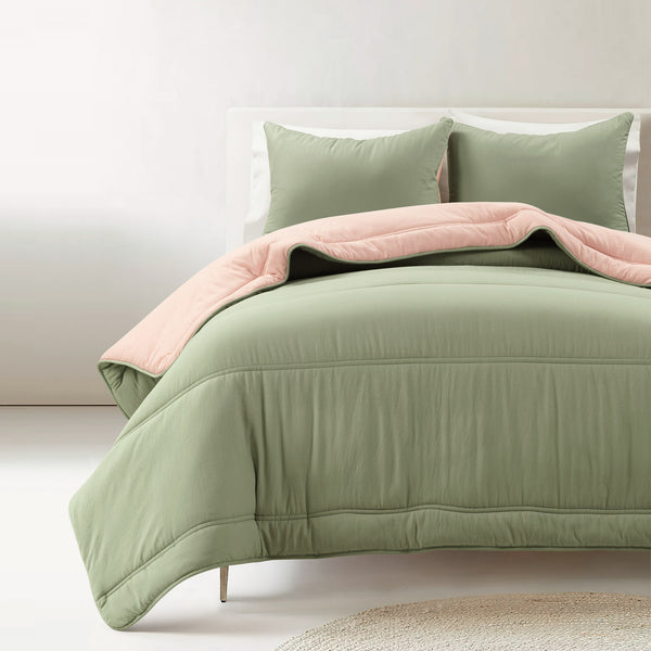 Lush Décor Oslo Soft Reversible Quilted Comforter Set