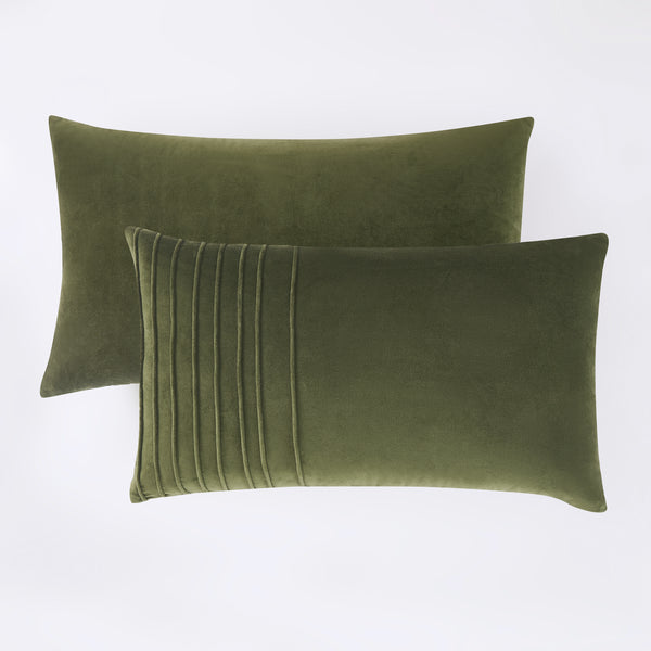 Lush Décor Pleated Groove Velvet Decorative Pillow Cover