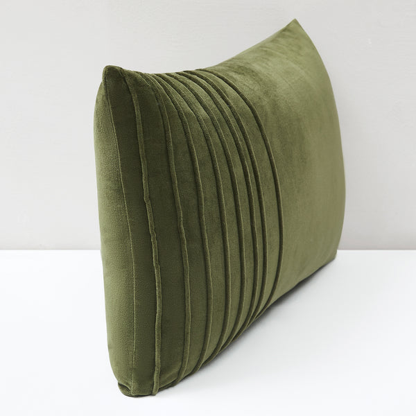 Lush Décor Pleated Groove Velvet Decorative Pillow Cover