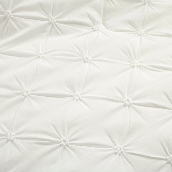 Lush Décor Ravello Pintuck Cotton Comforter 3 Piece Set
