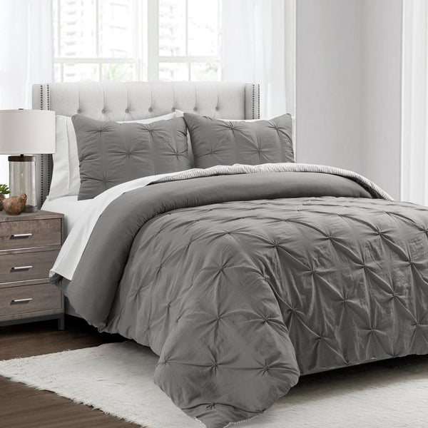 lush décor Ravello Pintuck Reversible Comforter Bed In A Bag