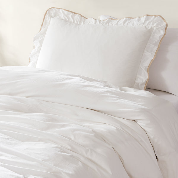 Lush Décor Reyna Contrast Edge Cotton Duvet Cover Set