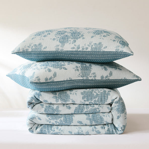 Lush Décor Rose Garden Pick Stitch Jacquard Matelasse Coverlet Set