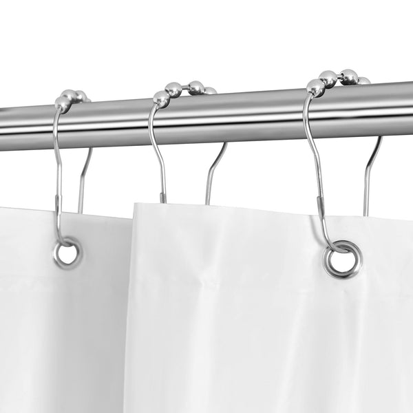 Lush Décor Rust Resistant Double Glide Metal Shower Curtain Hook Rings