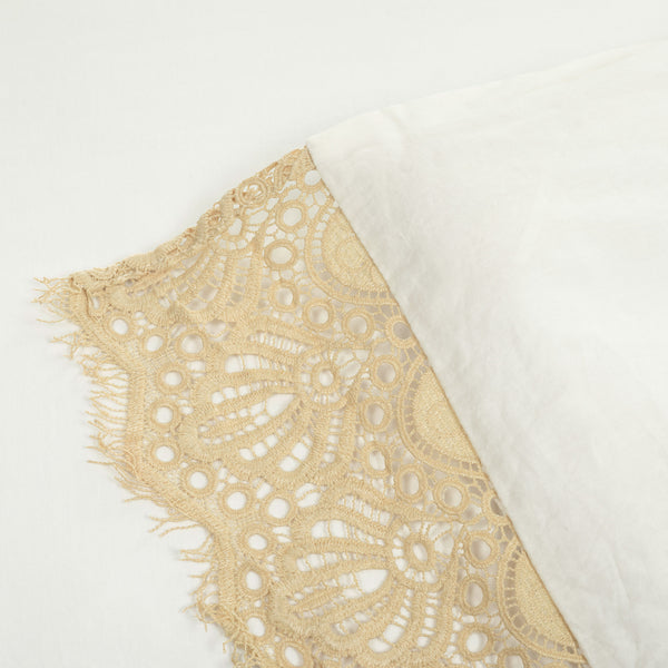 Lush Décor Scalloped Lace Cotton Duvet Cover 3 Piece Set