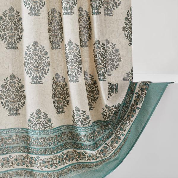 Lush Décor Sofia Flower Block Bouquet Shower Curtain