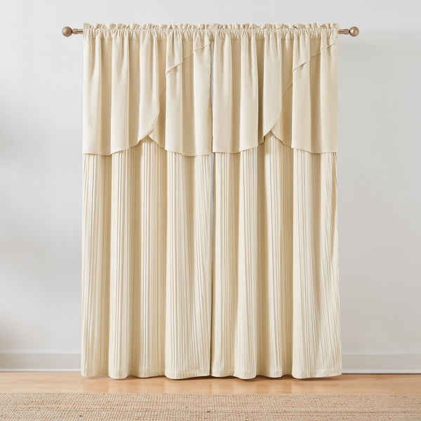 Lush Décor Solar Drift Blackout Window Curtain Panels