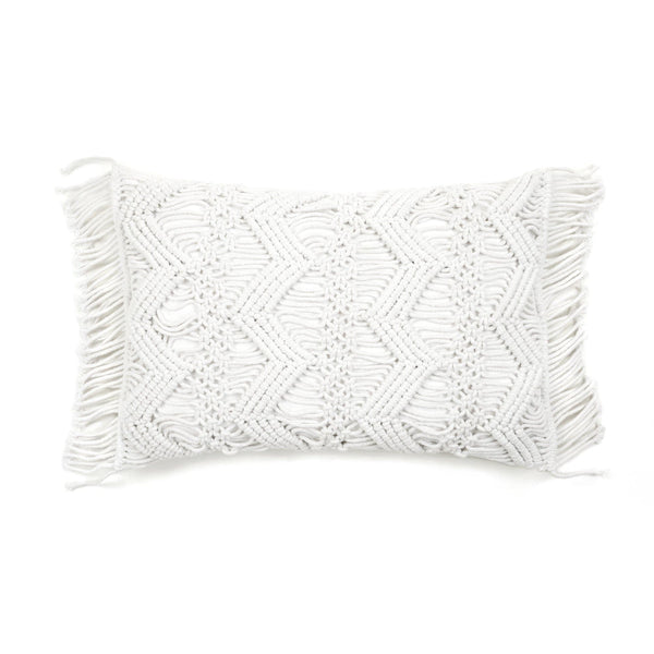 Lush Décor Studio Chevron Macrame Decorative Pillow Cover