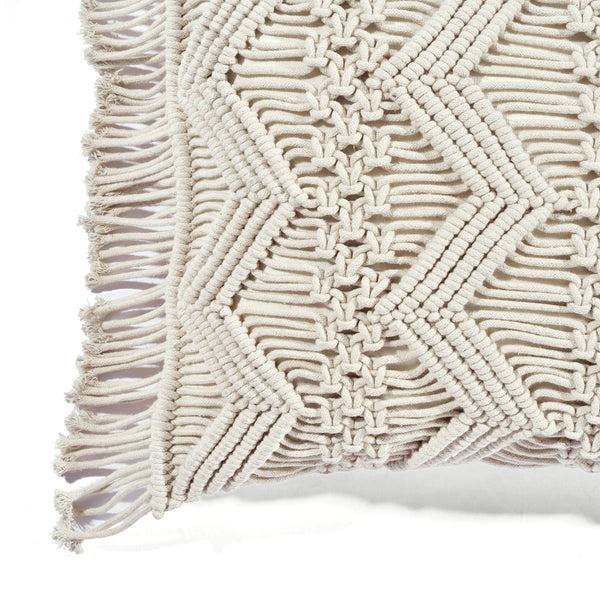 Lush Décor Studio Chevron Macrame Decorative Pillow Cover