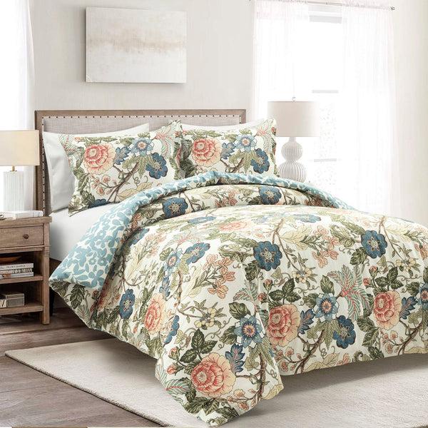 lush décor Sydney Reversible Cotton Duvet Cover Set