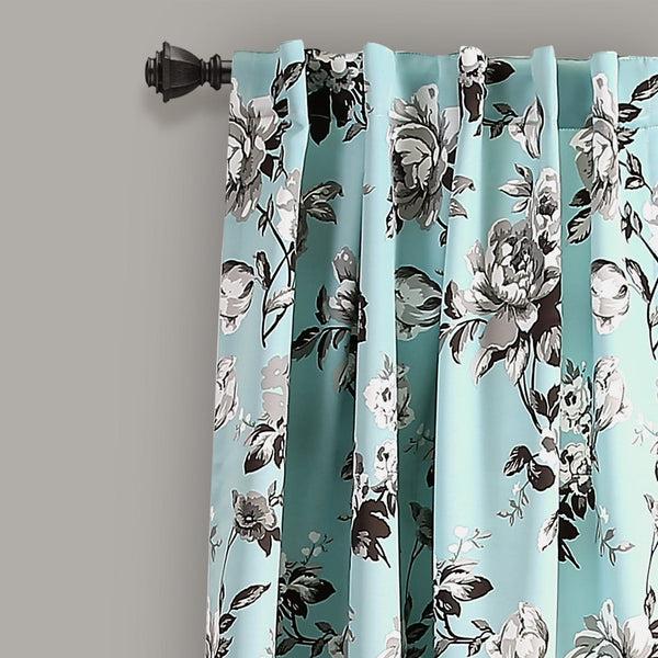 Lush Décor Tania Floral Light Filtering Window Curtain Panel Set