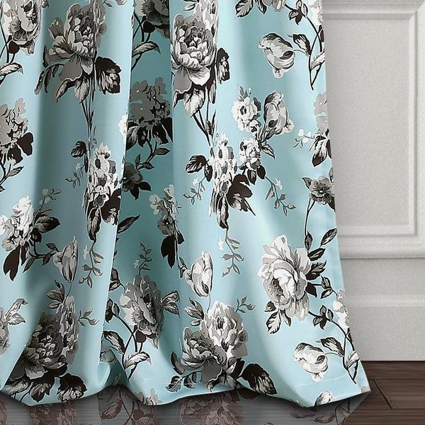 Lush Décor Tania Floral Light Filtering Window Curtain Panel Set