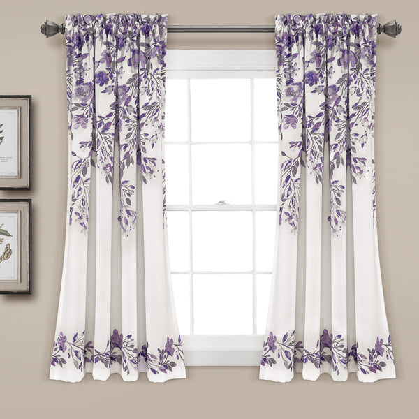 Lush Décor Tanisha Light Filtering Window Curtain Panel Set