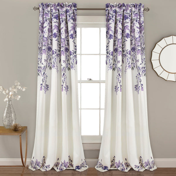 lush décor Tanisha Light Filtering Window Curtain Panel Set