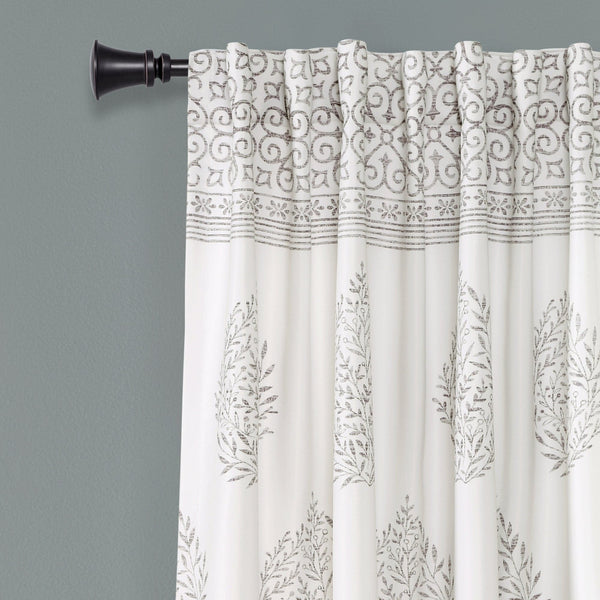 Lush Décor Teardrop Leaf Light Filtering Window Curtain Panel Set