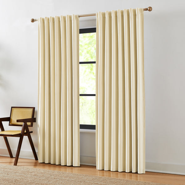 Lush Décor Terran Velvet Blackout Window Curtain Panels