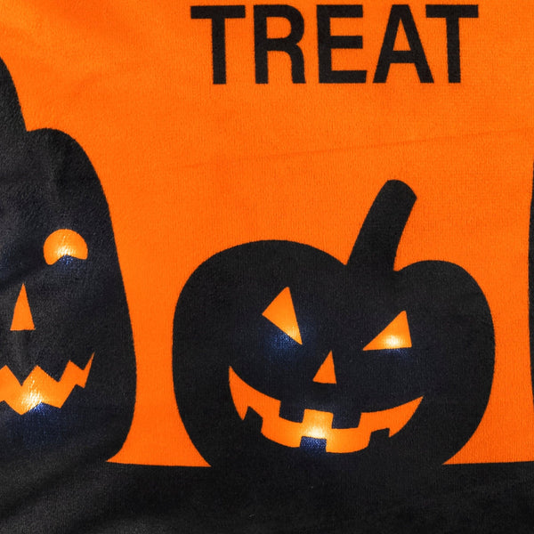 Lush Décor Trick Or Treat Pumpkin LED Decorative Pillow