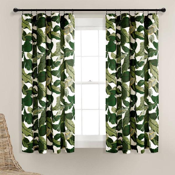 Lush Décor Tropical Paradise Window Curtain Panel Set