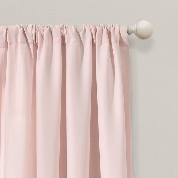 Lush Décor Tulle Skirt Colorblock Window Curtain Panel Set
