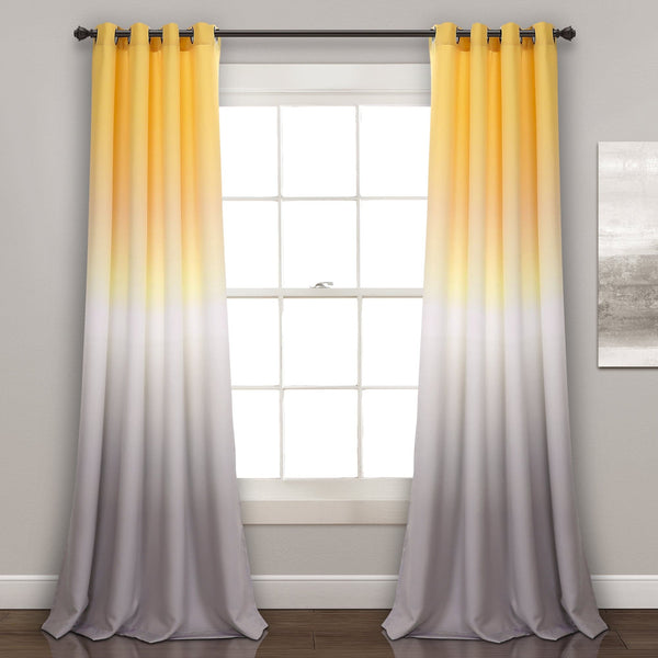 Lush Décor Umbre Fiesta Light Filtering Window Curtain Panel Set