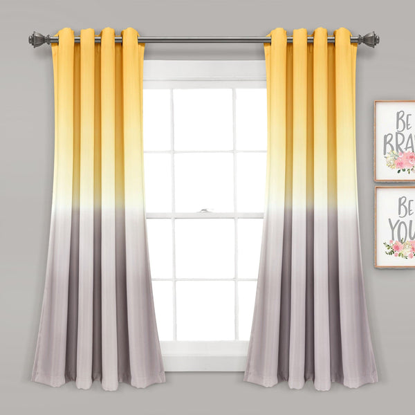 Lush Décor Umbre Fiesta Light Filtering Window Curtain Panel Set