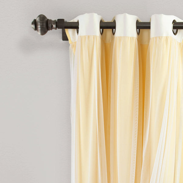 Lush Décor Umbre Fiesta Sheer/Light Filtering Window Curtain Panel