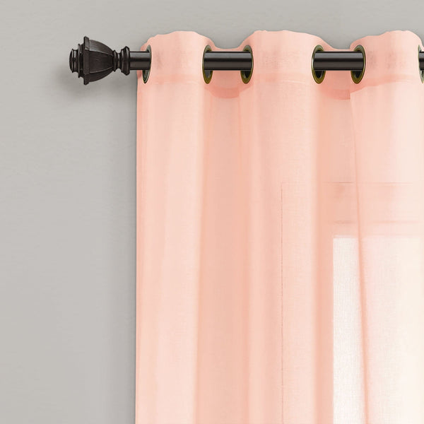 Lush Décor Umbre Fiesta Sheer Window Curtain Panel Set