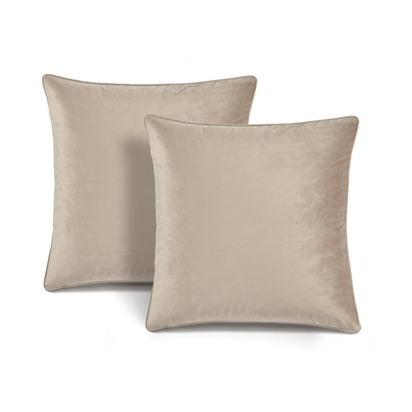 Lush Décor Velvet Solid Decorative Pillow Cover 2-Pack Set