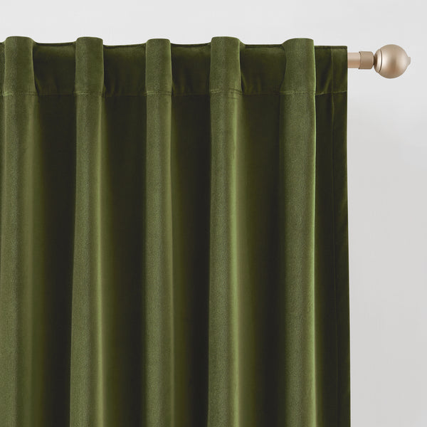 Lush Décor Verdant Path Velvet Blackout Window Curtain Panels