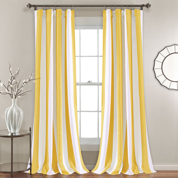 Lush Décor Wilbur Stripe Light Filtering Window Curtain Set