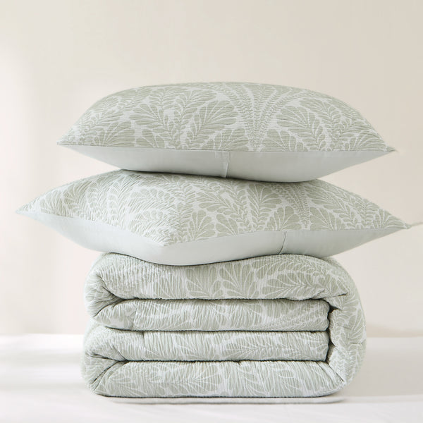 Lush Décor Willow Garden Restorative Gauze Jacquard Comforter Set